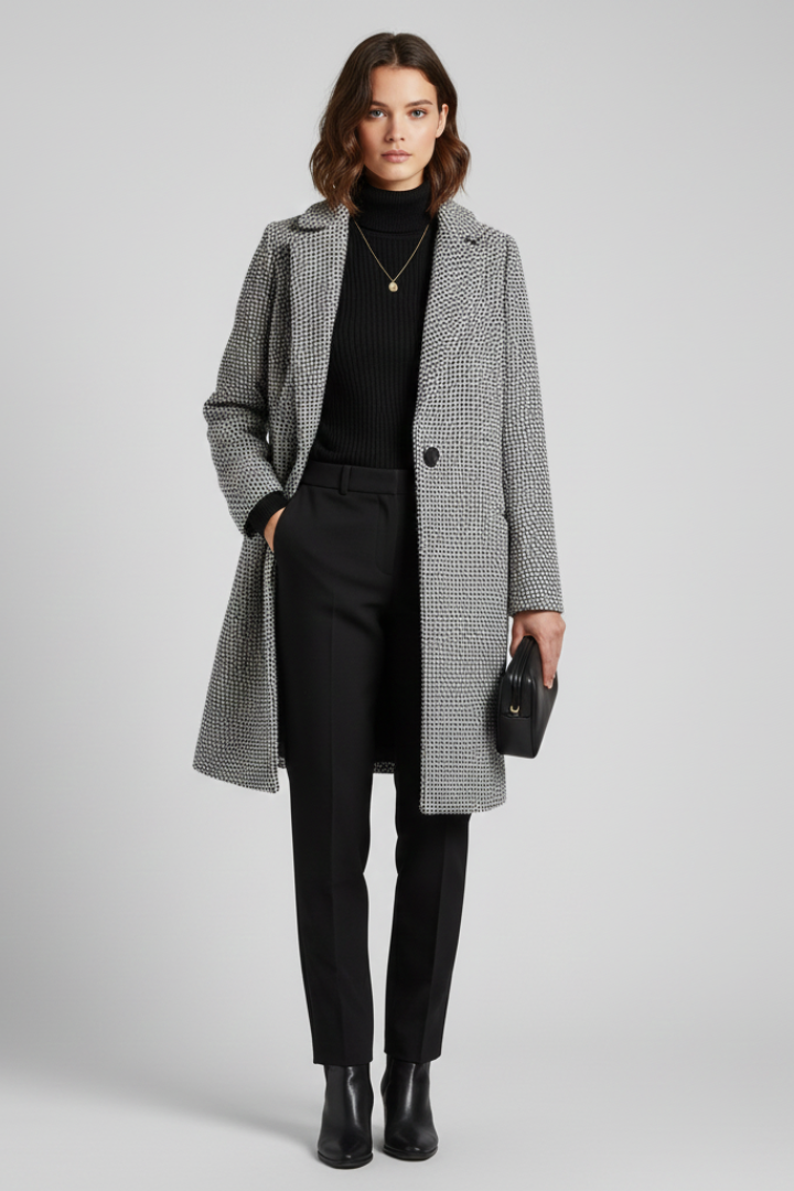 Kia | Women’s Collar Woven Coat