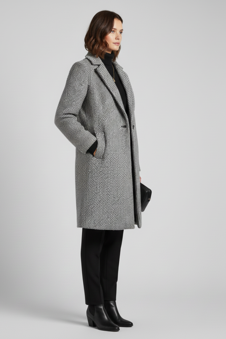 Kia | Women’s Collar Woven Coat
