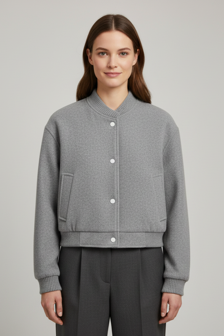 Rowena | Women’s Cropped Snap Jacket