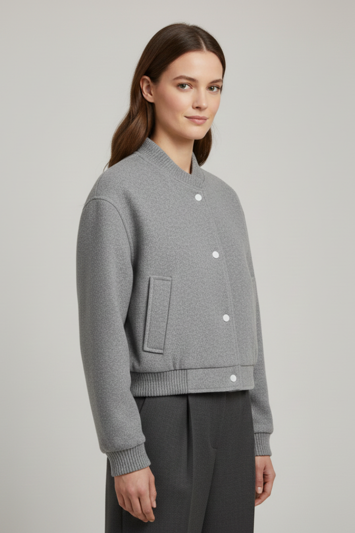 Rowena | Women’s Cropped Snap Jacket
