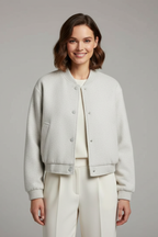Rowena | Women’s Cropped Snap Jacket