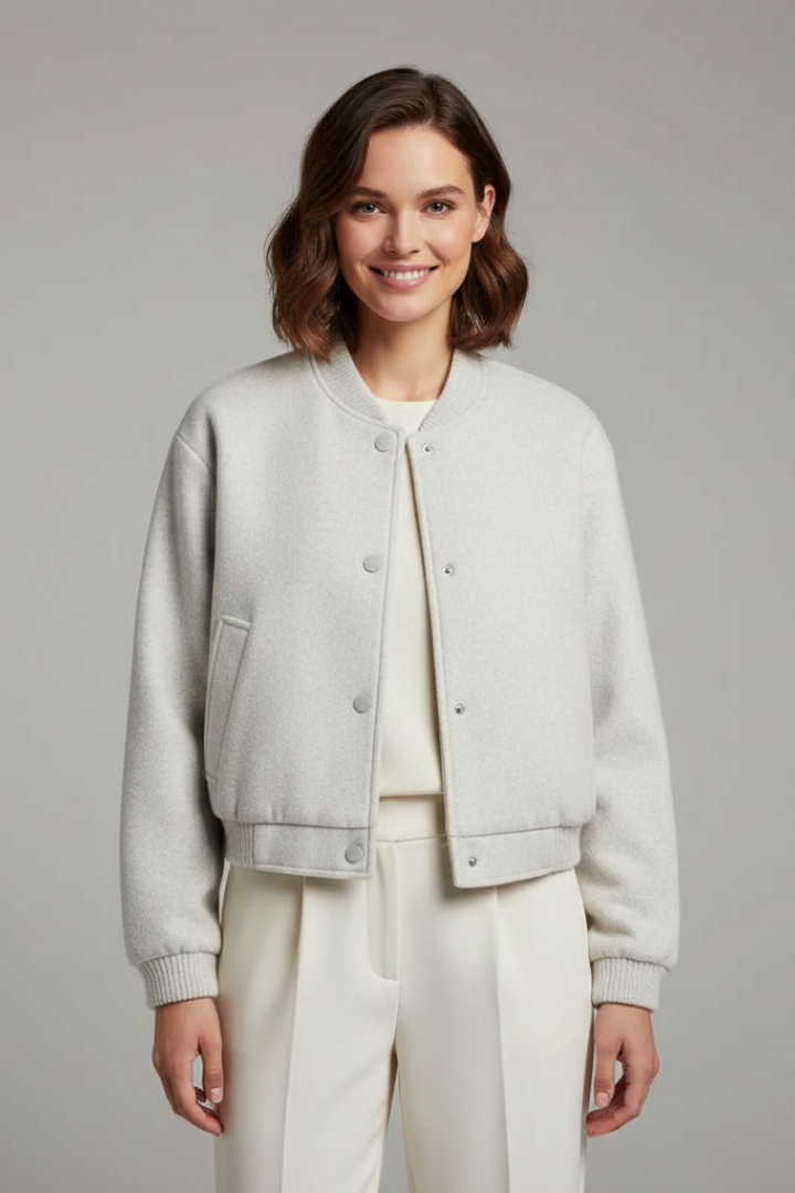 Rowena | Women’s Cropped Snap Jacket