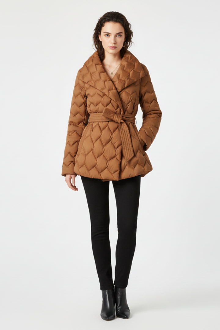 Emberly | Women’s Belted Quilted Coat