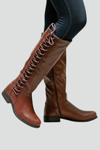 Amalia | Women’s Lace Front Knee Boots