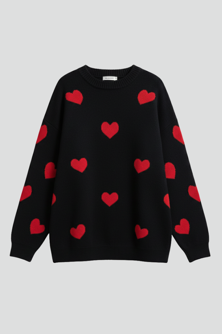 Holly | Women’s Heart Pattern Sweater