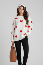 Holly | Women’s Heart Pattern Sweater