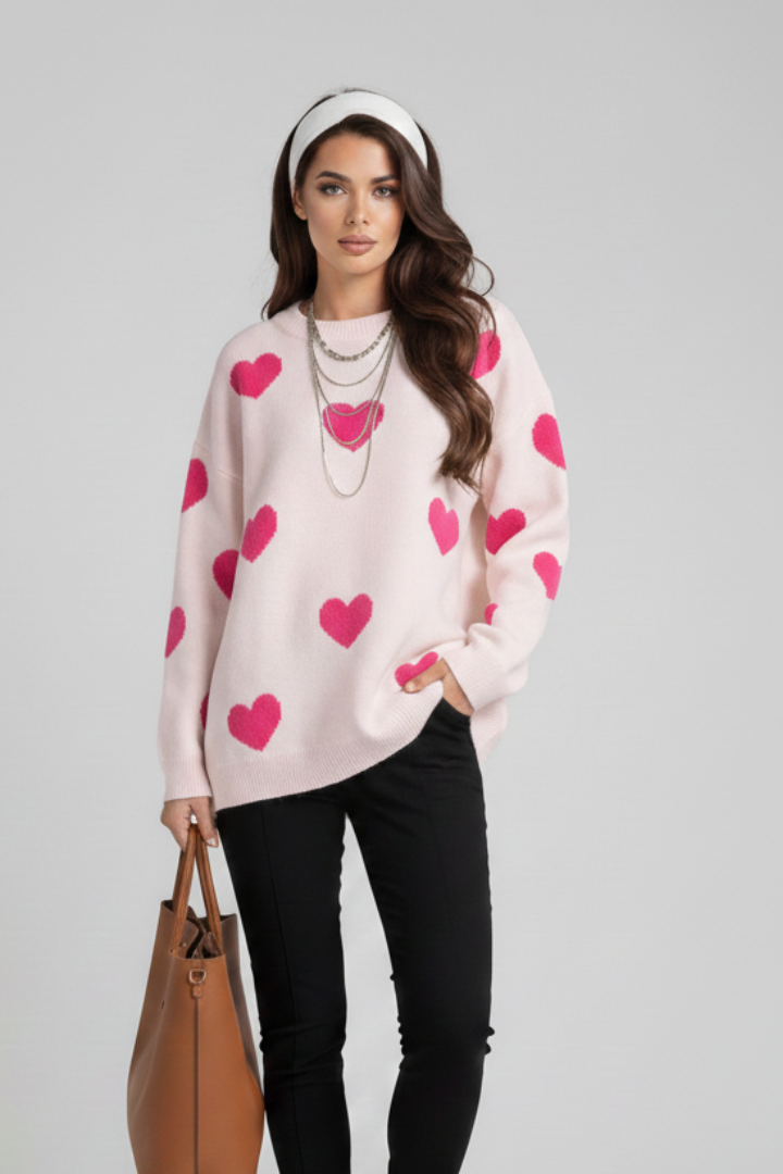 Holly | Women’s Heart Pattern Sweater