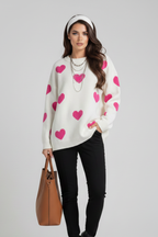 Holly | Women’s Heart Pattern Sweater