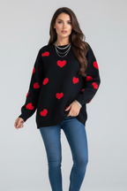 Holly | Women’s Heart Pattern Sweater