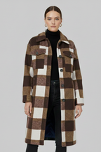 Bea | Women’s Checked Button Coat