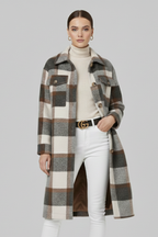 Bea | Women’s Checked Button Coat