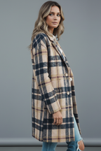 Avelisse | Women’s Plaid Button Coat