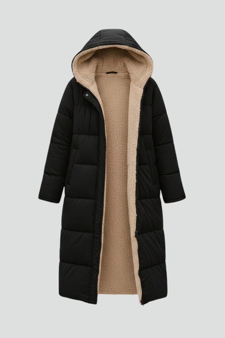 Cressida | Women’s Hooded Zip Long Coat