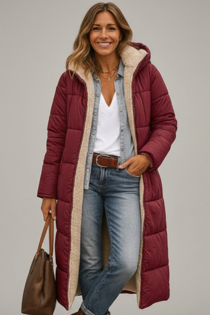 Cressida | Women’s Hooded Zip Long Coat