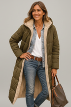 Cressida | Women’s Hooded Zip Long Coat