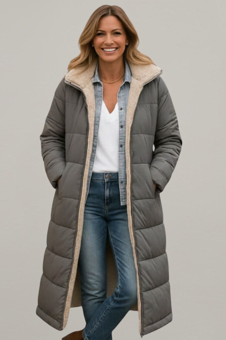 Cressida | Women’s Hooded Zip Long Coat