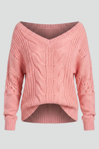Aurevyn | Women’s V Neck Knit Sweater