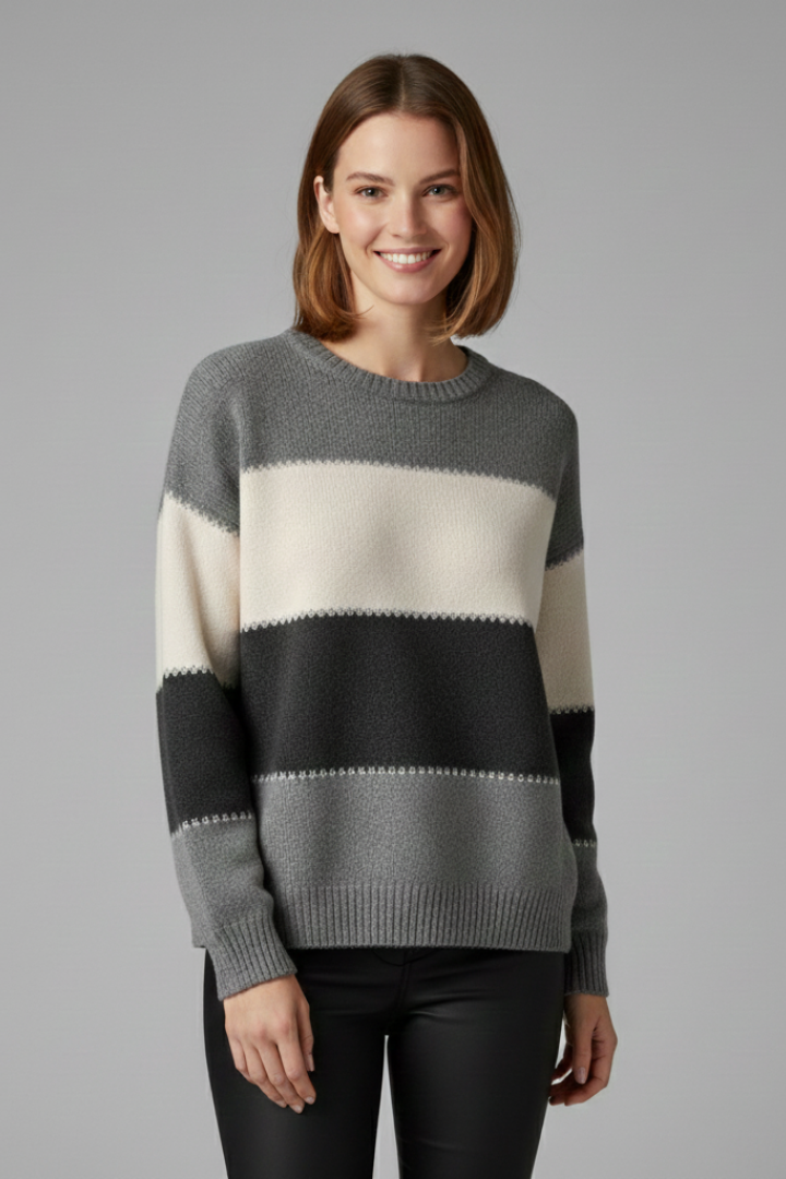 Kinsley | Women’s Round Neck Knit Sweater