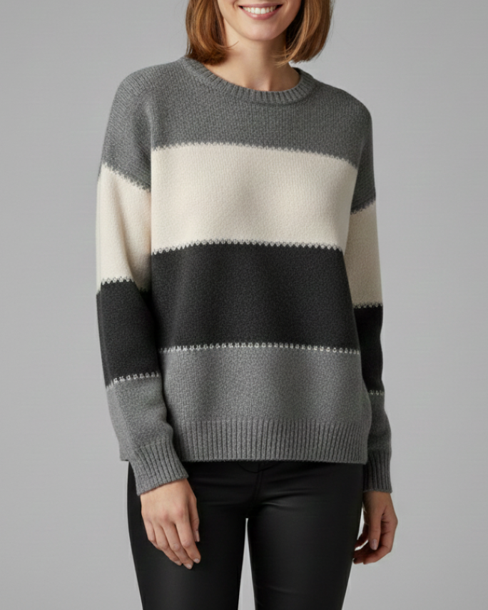Kinsley | Women’s Round Neck Knit Sweater