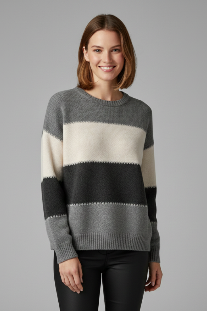 Kinsley | Women’s Round Neck Knit Sweater