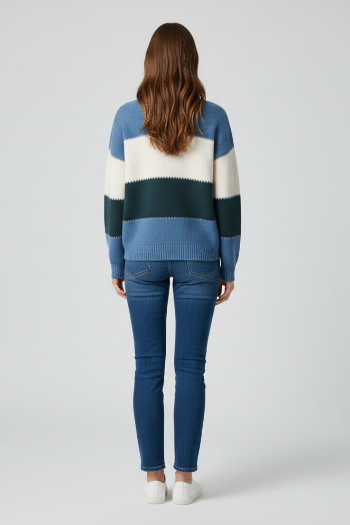 Petra | Women’s Striped Fit Knit Sweater