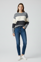Petra | Women’s Striped Fit Knit Sweater
