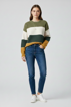 Petra | Women’s Striped Fit Knit Sweater