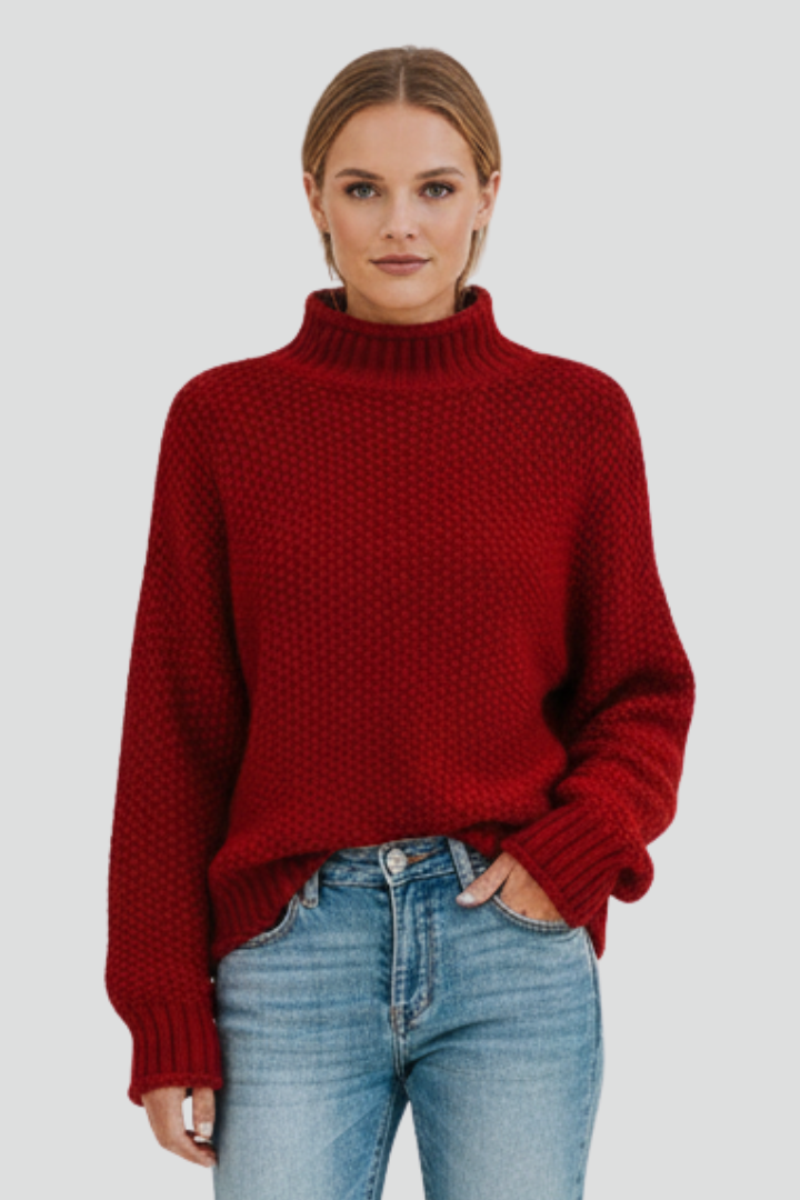 Avalora | Women’s Textured Turtleneck Sweater