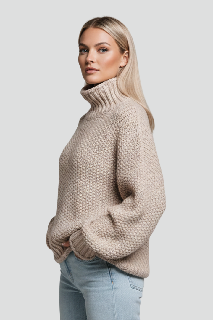 Avalora | Women’s Textured Turtleneck Sweater