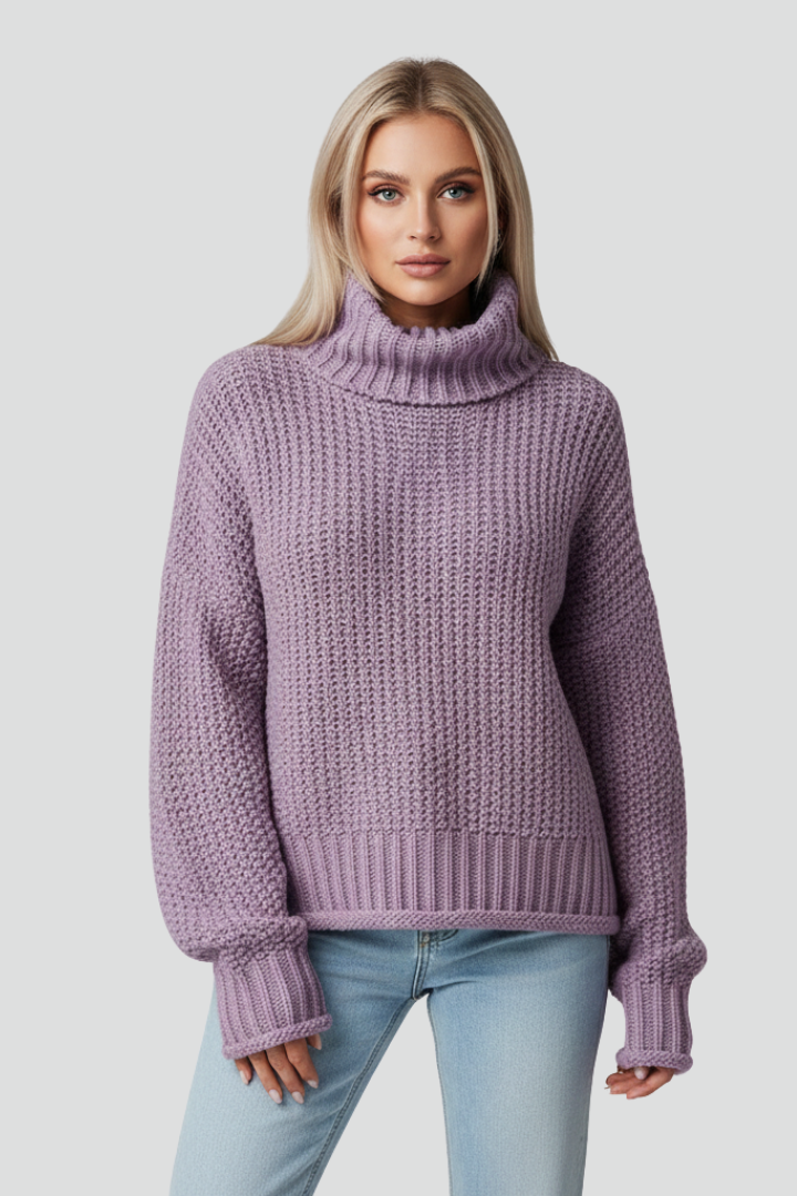 Avalora | Women’s Textured Turtleneck Sweater