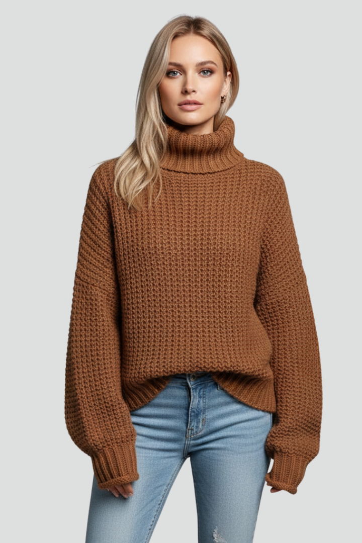 Avalora | Women’s Textured Turtleneck Sweater