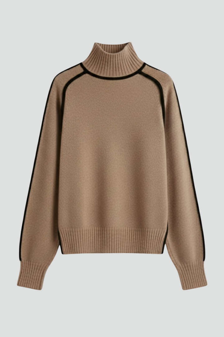 Evadelle | Women’s Collar Turtleneck Sweater