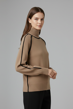 Evadelle | Women’s Collar Turtleneck Sweater