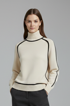 Evadelle | Women’s Collar Turtleneck Sweater