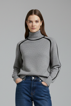 Evadelle | Women’s Collar Turtleneck Sweater