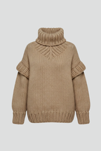 Marcelline | Women’s Ribbed Knit Turtleneck Sweater
