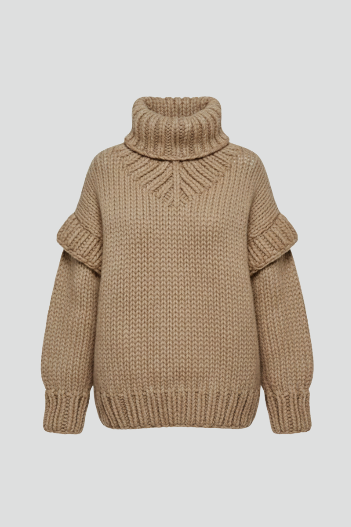 Marcelline | Women’s Ribbed Knit Turtleneck Sweater