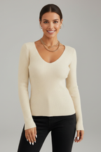 Lysandra | Women’s V Neck Long Sleeve Sweater