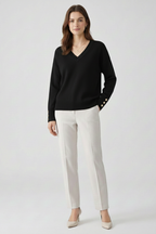 Valoryn | Women’s V Neck Shoulder Sweater