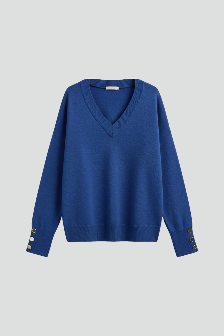 Valoryn | Women’s V Neck Shoulder Sweater