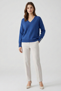 Valoryn | Women’s V Neck Shoulder Sweater