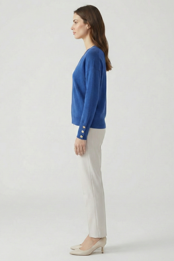 Valoryn | Women’s V Neck Shoulder Sweater