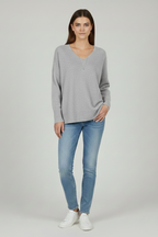 Kyla | Women’s V Neck Dropped Sweater
