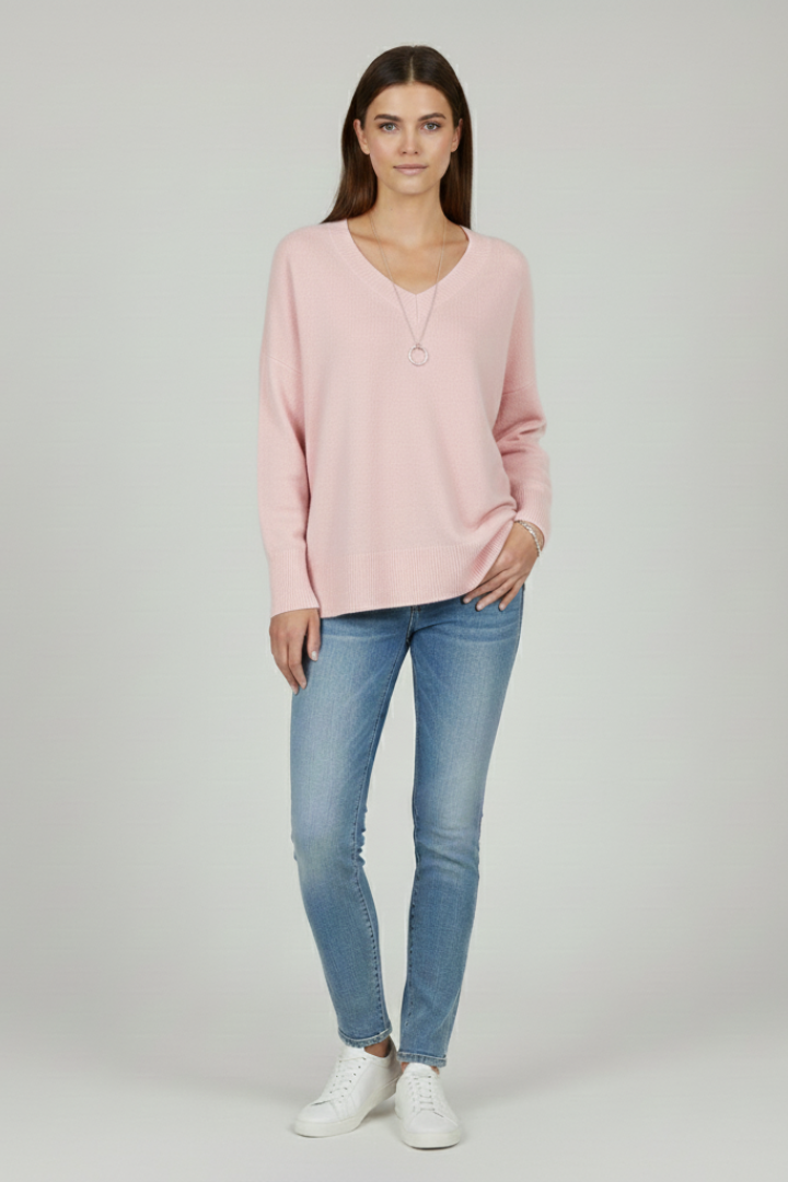 Kyla | Women’s V Neck Dropped Sweater
