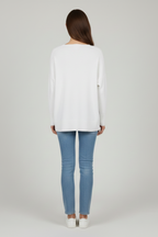 Kyla | Women’s V Neck Dropped Sweater