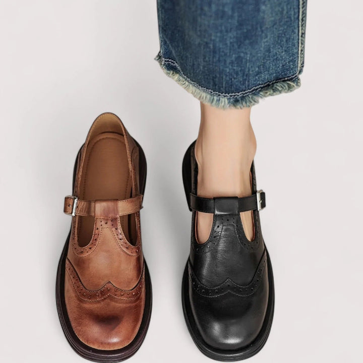 Stylish orthopedic Mary Jane shoes with cushioned soles for women