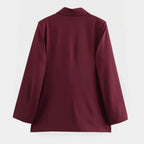 Sabrina | Women’s Tailored Double Breasted Burgundy Blazer