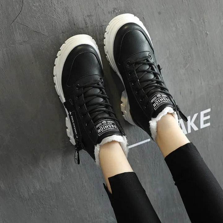 Non-slip snow boots for women designed for ice and cold weather conditions
