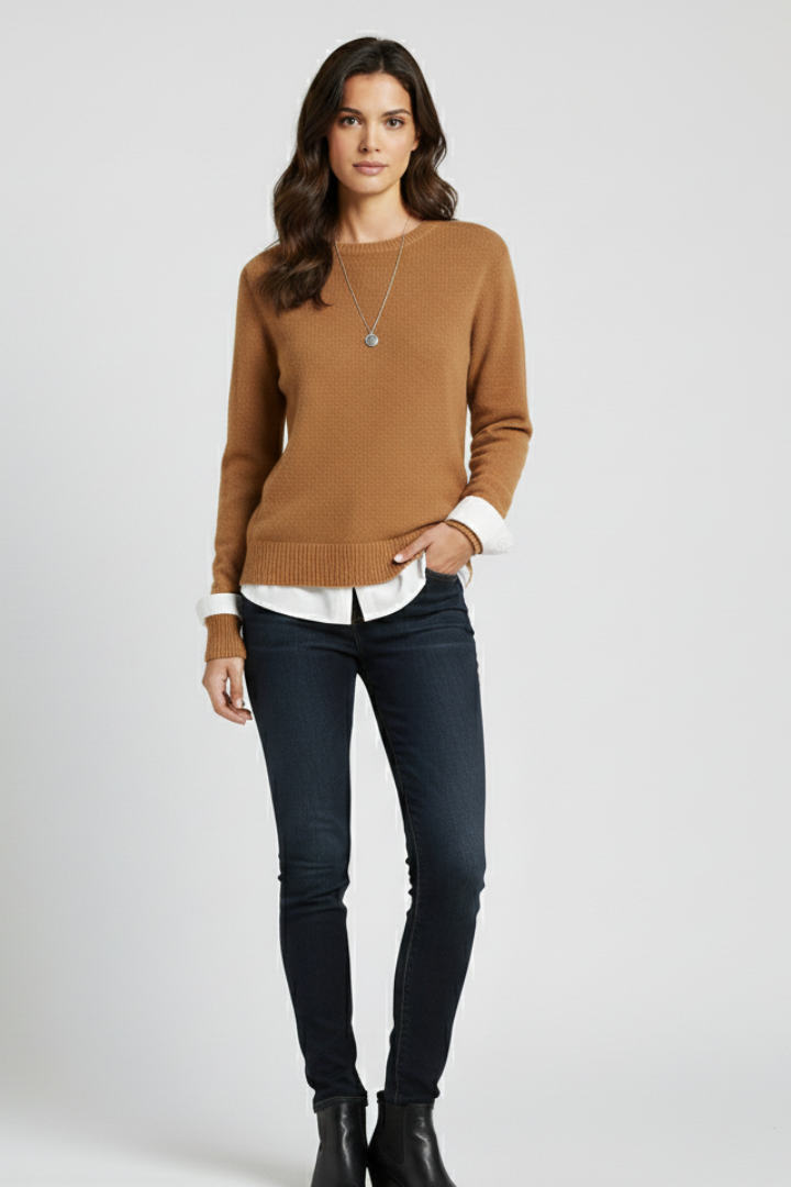 Aureline | Women’s Ribbed Hem Knit Sweater