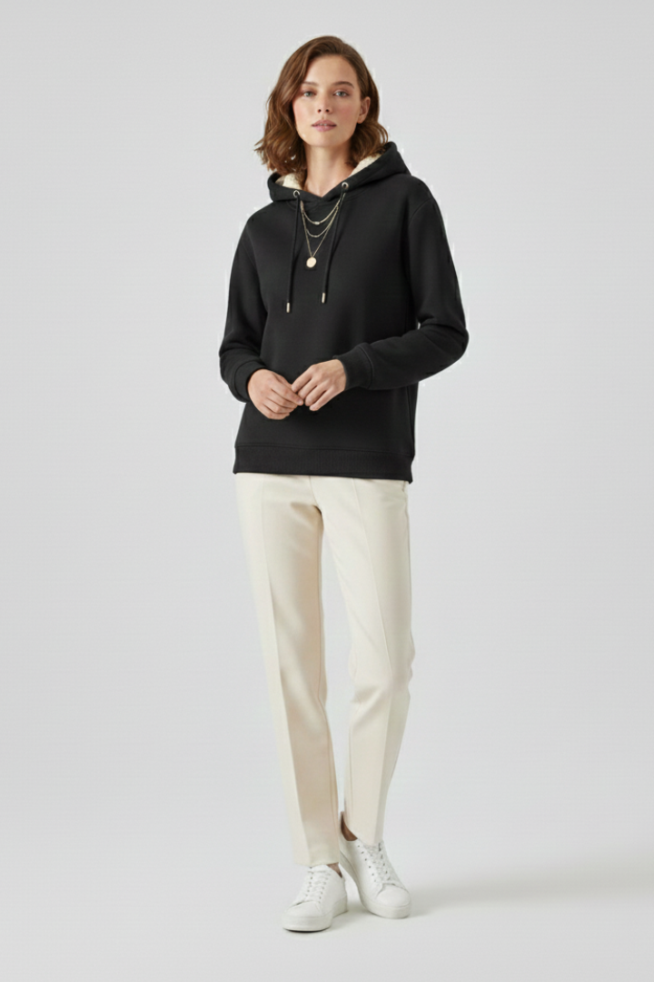 Corvella | Women’s Lined Hoodie Sweater